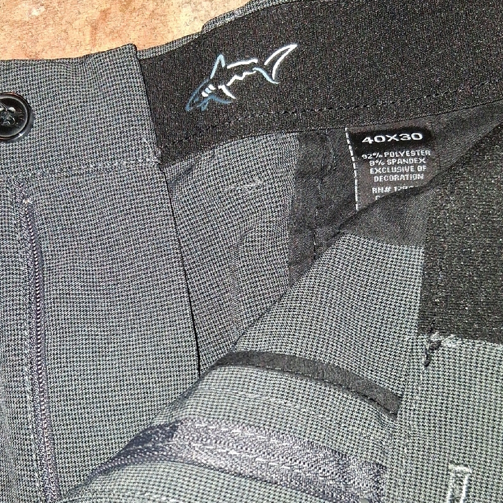 Shark Logo Men's Gray Dress Pants